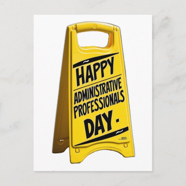Carte Postale Joyeux Professionnels de l'administration Jour Jou (Devant)