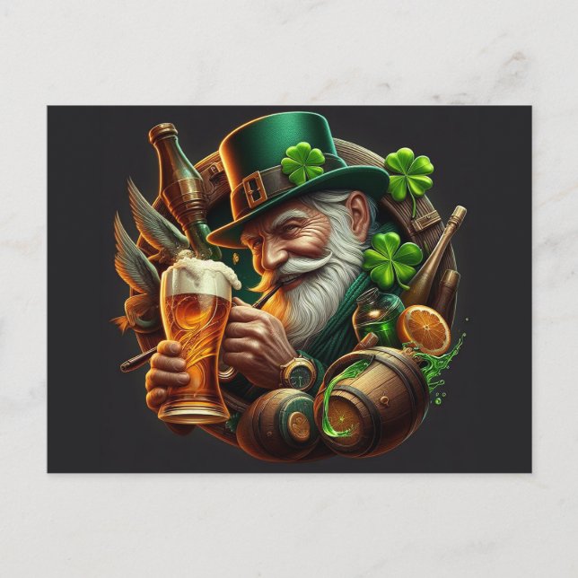 Carte Postale Joyeux Saint-Patricks (Devant)