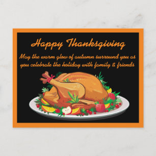 Carte Postale Joyeux Salutation de Thanksgiving