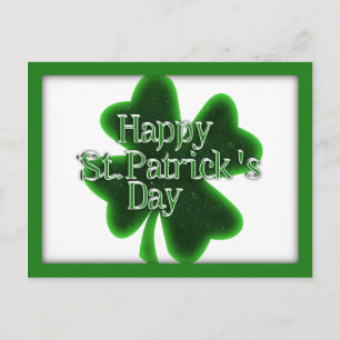 Carte Postale Joyeux Shamrock de la Saint-Patricks