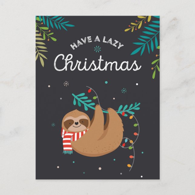 Carte postale Joyeux Slothmas (Devant)