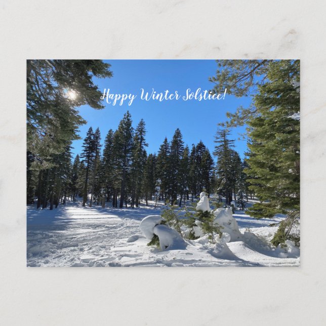 Carte Postale Joyeux Solstice d'hiver de Tahoe City ! (Devant)