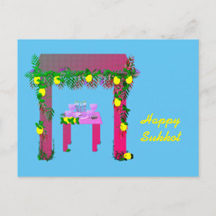 Carte Postale Joyeux Sukkot, Personnalisé