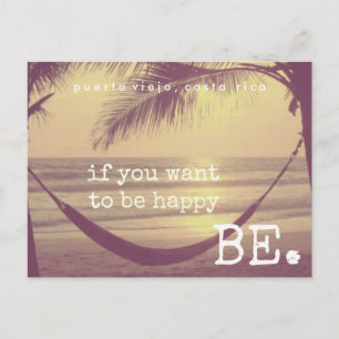 Carte Postale Joyeux sur Beach Costa Rica Postcard