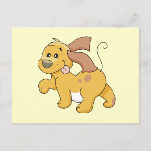 Carte Postale Joyeux T-shirts et cadeaux de Chien Brown