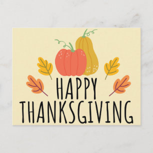 Carte Postale Joyeux Thanksgiving