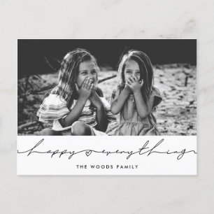 Carte Postale Joyeux tout Moderne manuscrit photo de vacances