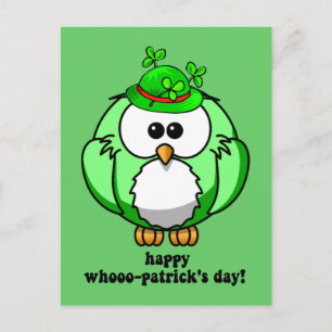 Carte Postale joyeux whooks patricks jour