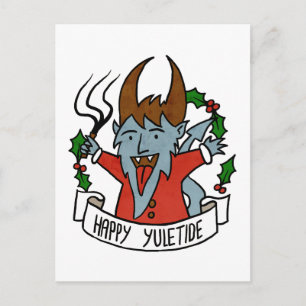 Carte Postale Joyeux Yuletide Krampus