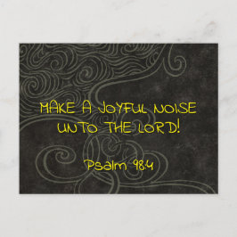 Carte Postale  Joyful Noise 3 Psalm 98:4 Christian Scripture