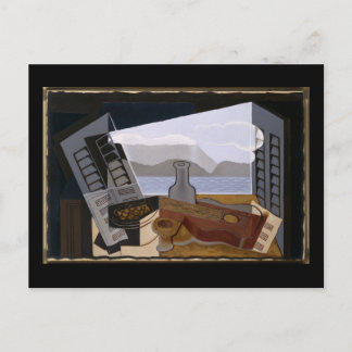 Carte Postale Juan Gris La Fenêtre Ouverte