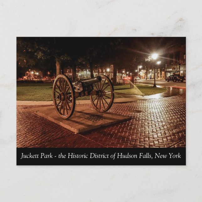 Carte Postale Juckett Park dans le quartier historique de Hudson (Devant)