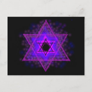 Carte Postale Judaïque,... brillant dans l'obscurité
