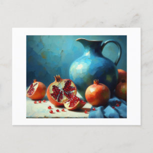 Carte Postale Jug bleu et grenades,
