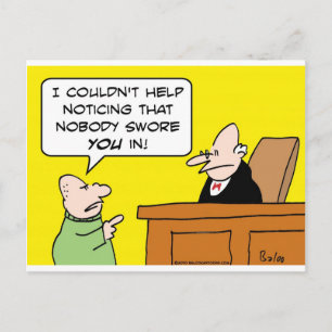 Carte Postale juge personne ne vous a juré