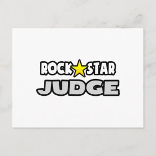 Carte Postale Juge Rock Star