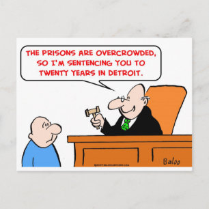 Carte Postale juge vingt ans detroit