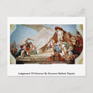 Carte Postale Jugement De Salomon Par Giovanni Battista Tiepolo