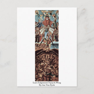 Carte Postale Jugement dernier Diptych Wing Par Jan Van Eyck