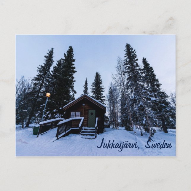 Carte postale Jukkasjärvi Suède (Devant)