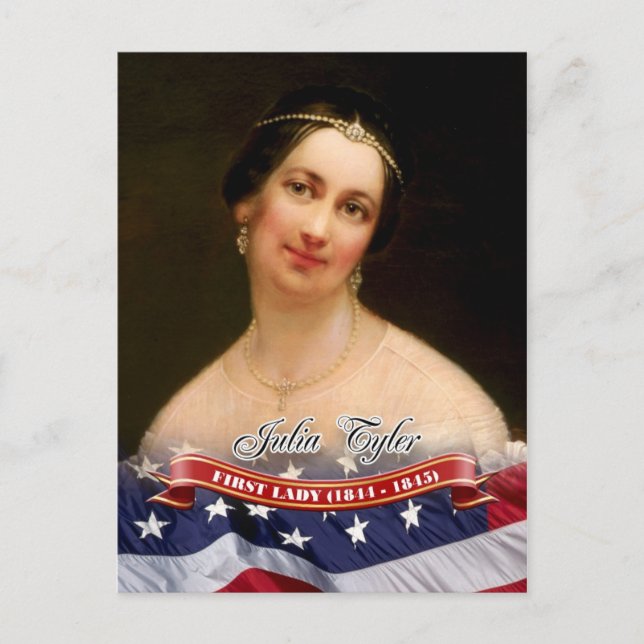 Carte Postale Julia Tyler, Première Dame des Etats-Unis (Devant)
