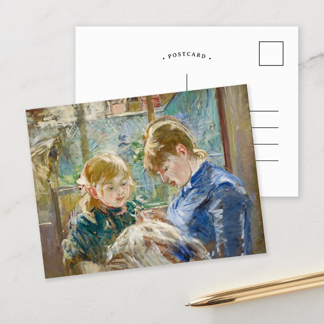Carte Postale Julie avec sa nounou | Berthe Morisot (Créateur téléchargé)