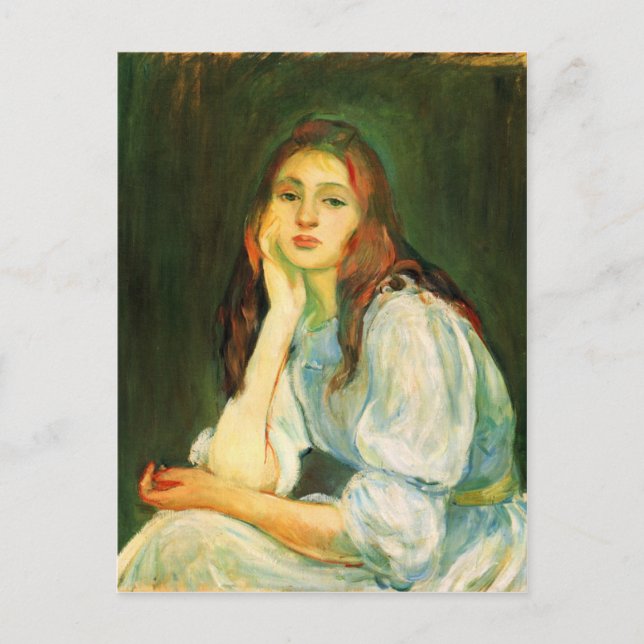 Carte Postale Julie rêvant par Berthe Morisot (Devant)
