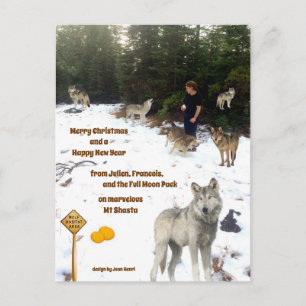 Carte Postale Julien, Francois, et le pack Pleine lune