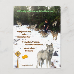 Carte Postale Julien, Francois, et le pack Pleine lune
