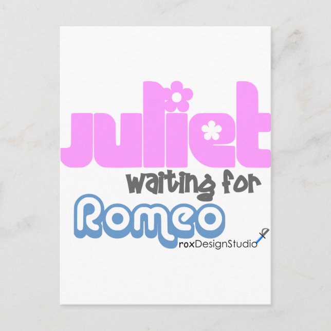 Carte Postale Juliet attend Romeo (Devant)