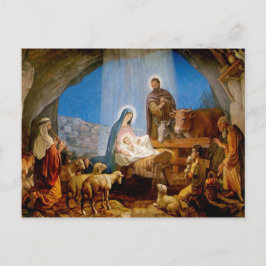 Carte Postale Julkort, stallet i Betlehem