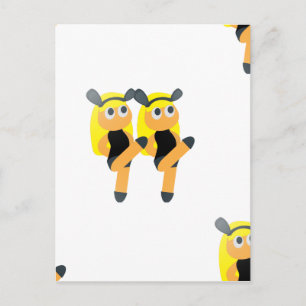 Carte Postale jumeaux émoji