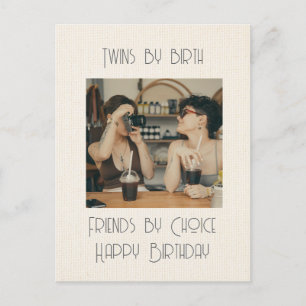 Carte Postale Jumelles de naissance 