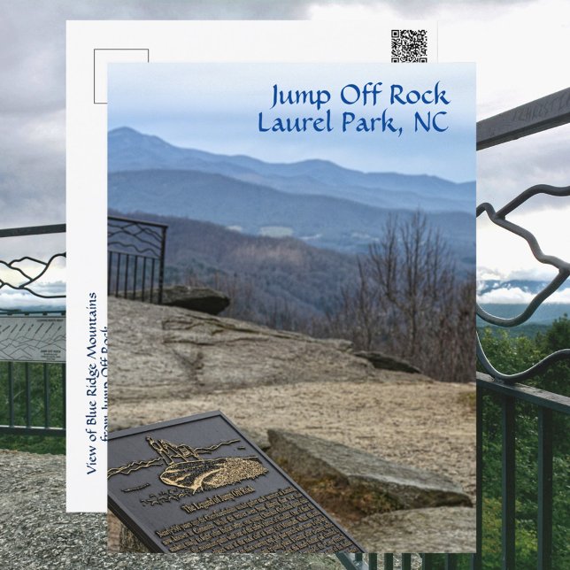 Carte Postale Jump Off Rock Laurel Park NC Blue Ridge Mountains (Créateur téléchargé)