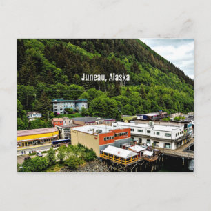 Carte Postale Juneau, Alaska, photo de la ville