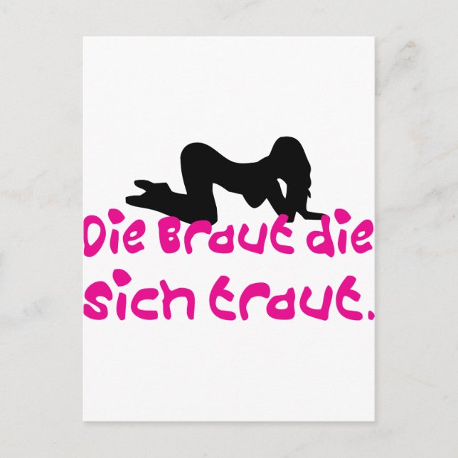 Carte Postale junggesellenabschied / hochzeit (Devant)