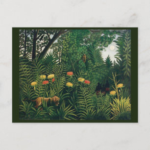 Carte Postale Jungle Folk Art de Rousseau