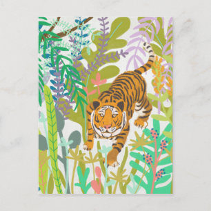 Carte Postale Jungle Roar - Tigre