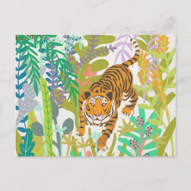 Carte Postale Jungle Roar - Tigre (Devant)