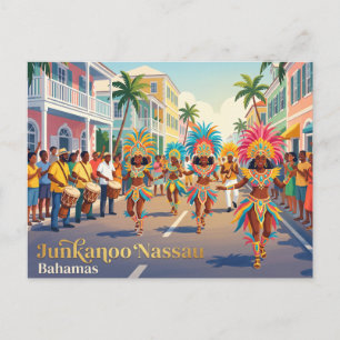 Carte Postale Junkanoo Nassau Bahamas