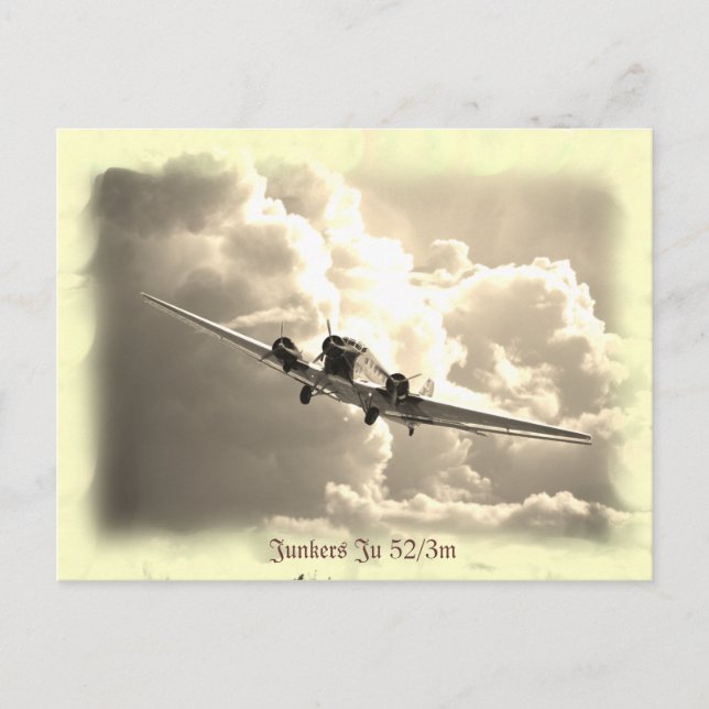 Carte Postale Junkers Ju 52/3m (Devant)