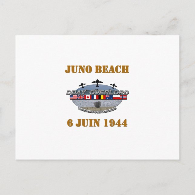 Carte Postale Juno Beach 1944 Normandie (Devant)