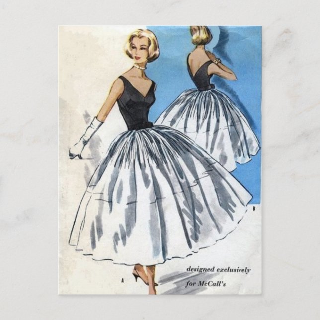 Carte Postale Jupe blanche (Devant)