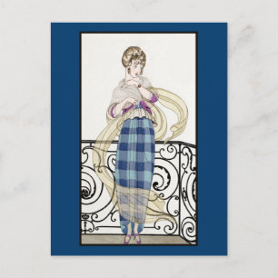 Carte Postale Jupe bleue