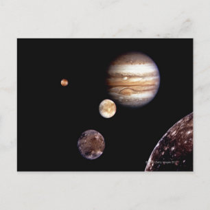 Carte Postale Jupiter and its Moons