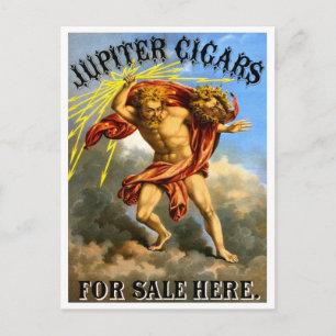 Carte Postale Jupiter Cigars, 1868