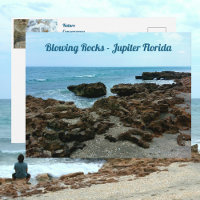 Jupiter Floride souffler des rochers Photographie