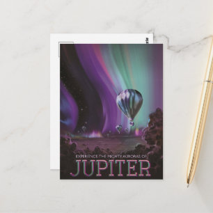 Carte Postale Jupiter Travel by Hot Air Balloon Bighty Aurora