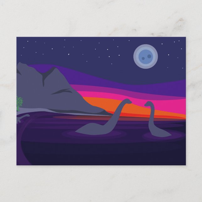 Carte Postale Jurassic Sunset (Devant)