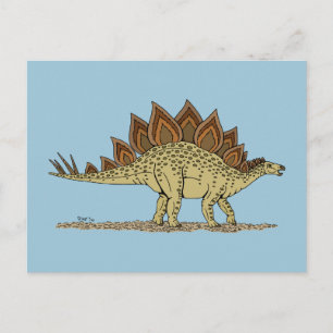 Carte Postale Jurassique Dinosaure Stegosaurus